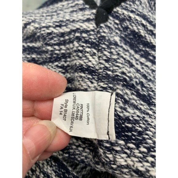 Madewell Crew Neck Small Terry Sweatshirt Sweater Straight Hem Two Side Pockets - Picture 5 of 6